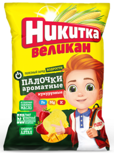 Кукурузные палочки "Никитка-Великан" Ароматные, 350 г.